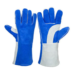 Nouveau design de gants de soudage en cuir à doigts entiers Meilleure vente de gants de soudage en cuir léger à bas prix du Pakistan - Product Image 1