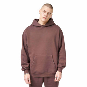 Sudadera con capucha de algodón francés 100% personalizada unisex ultra pesada de gran tamaño Boxy Fit con logotipo bordado teñido liso para la temporada de invierno - Product Image 1