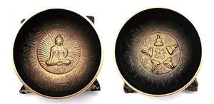 ชามทองเหลืองวินเทจพร้อมค้อนที่ดีที่สุดสำหรับเสียงที่มีคุณภาพสูงและโยคะชามลงนามการทำสมาธิที่ดีที่สุดความสงบของจิตใจ - Product Image 3