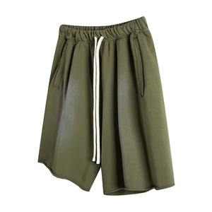 Short délavé à l'acide camouflage avec logo personnalisé OEM Streetwear en coton lourd Fourniture en gros d'usine à impression vintage - Product Image 4