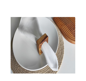 Artisanat Bon design Porte-rond de serviette en bois forme ronde Excellente qualité anneau de serviette en bois poli utilisé - Product Image 3