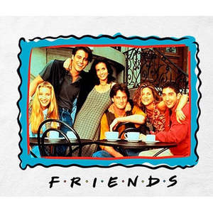 T-shirt Grafica da Uomo XXL con Design Friends Frame su Tessuto Jersey 100% Cotone da 240 Grammi - Product Image 2