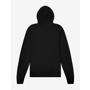 Sudadera con capucha de invierno negra Unisex 52% Airlume algodón 48% poliéster ajuste cómodo suave cálido sudadera de lana con cuentas - Product Image 6
