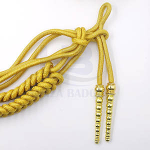 Cordón de hombro de nailon y poliéster trenzado con lazo de hombro Cordón uniforme decorativo para ropa formal - Product Image 4