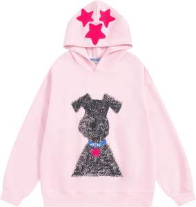 Customized 100% Cotton Hoodies Embroidered Design Stonewashed Acid Washed Techniques Front Silk Screen <b>Printing</b> Hooded Solid - Product Image 5