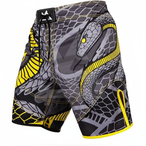 Pantalones Cortos de Artes Marciales Mixtas (MMA) de Alta Calidad con Estampado Digital para Entrenamiento de Boxeo, Logotipo Personalizado, Unisex, para Competencia, Elásticos - Product Image 4