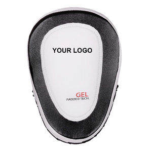 Manoplas de enfoque de cuero PU de alta calidad Color personalizado y logotipo Almohadillas de perforación suaves y cómodas para entrenamiento de boxeo y lucha - Product Image 3