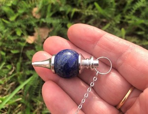 Haute qualité Lapis Lazuli cristal chaîne à facettes radiesthésie pendule pour la guérison énergie positive pierre précieuse Figurine pierre Souvenir - Product Image 2