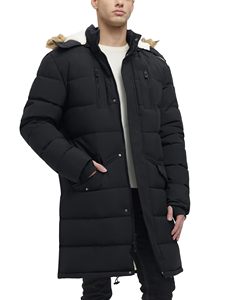 Veste bouffante à capuche patchable à col montant Veste décontractée à capuche brillante pour l'hiver Veste bouffante personnalisée pour hommes - Product Image 3