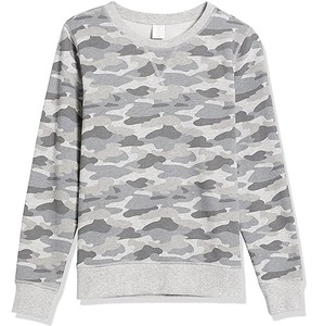 Sudaderas de gran tamaño de peso pesado OEM personalizadas más vendidas, jersey de cuello redondo Vintage de camuflaje para mujer, sudadera transpirable - Product Image 2