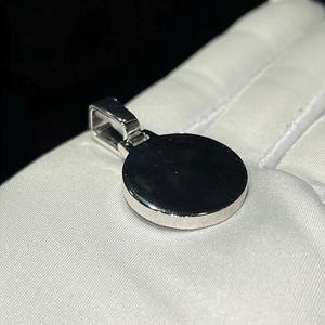 Pendentif en argent sterling 925 Moissanite blanche et noire Pendentif personnalisé et autres bijoux en diamant - Product Image 2