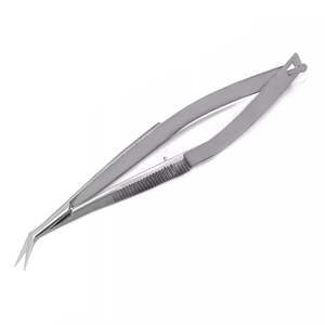 Tijeras Vannas de acero inoxidable de alta calidad con logotipo personalizado, cuchillas rectas manuales de 5mm de largo, puntas afiladas, capsulotomía, ojo General - Product Image 4