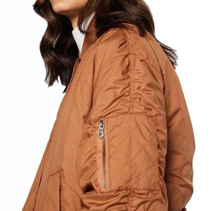 Vente en gros de blouson d'aviateur élégant pour femmes 2025, tissage au crochet personnalisé, veste respirante et durable à bas prix pour femmes - Product Image 5