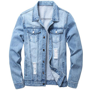 Chaqueta vaquera nueva para hombre, ropa informal, chaqueta vaquera para hombre de alta calidad, chaqueta de colores contrastantes para hombre - Product Image 5