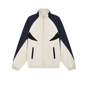 Ensemble de survêtement unisexe personnalisé deux pièces avec doublure en maille, en nylon, coupe-vent zippé imprimé pour l'hiver et le streetwear - Product Image 6