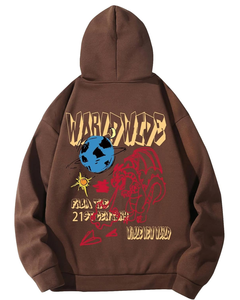 Sudadera con capucha para hombre Sudadera con capucha gráfica de gran tamaño Jersey de manga larga con cordón Sudadera con capucha informal de moda - Product Image 1