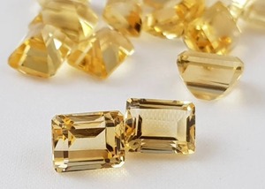 Piedra preciosa de corte facetado de citrino amarillo Natural, lote de joyería calibrada con forma de rectángulo de 6x8mm para fabricación de joyas, piedras preciosas sueltas - Product Image 4