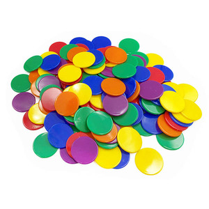 500ชิ้น6สี1นิ้วพลาสติกคณิตศาสตร์แผ่น - Product Image 3