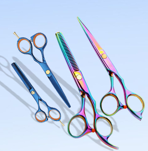 Quantité minimale de commande bas en acier inoxydable fait à la main salon de coiffure professionnel cisailles de coiffure ciseaux de coupe de coiffure avec étui - Product Image 5