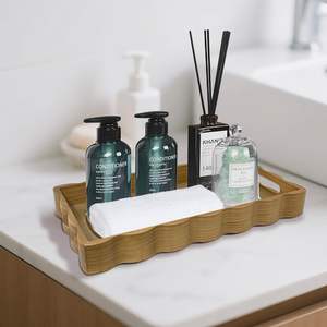 Plateau de service pour la décoration de la maison, plateau de service polyvalent, plateau rectangulaire moderne, plateau de service décoratif, plateau de table basse - Product Image 4