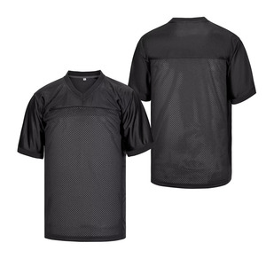 Maillot de football américain classique personnalisé, qualité supérieure, maille respirante, impression par transfert thermique, grande taille, séchage rapide, personnalisable - Product Image 1