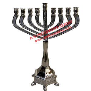 Candélabre en laiton personnalisé à 9 bras, style classique, fait main, support de bougies de luxe, vente en gros, dernière arrivée - Product Image 6