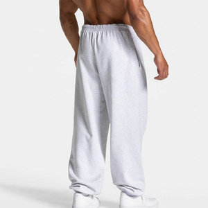 Pantalon de survêtement pour homme en molleton 100% coton de haute qualité, coupe ample, poids lourd, jambe droite, surdimensionné, pour l'entraînement, la salle de sport, la course à pied - Product Image 5