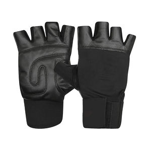 Guantes de levantamiento de pesas para gimnasio Hombres Mujeres Disponible Entrenamiento Fitness Levantamiento de pesas Guantes de gimnasio de cuero - Product Image 1