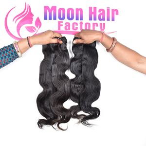 Extensions de cheveux naturels indiens bruts, aspect naturel, lots de mèches ondulées, non traitées, vierges, prix d'usine en gros, fournisseur pour l'exportation - Product Image 4