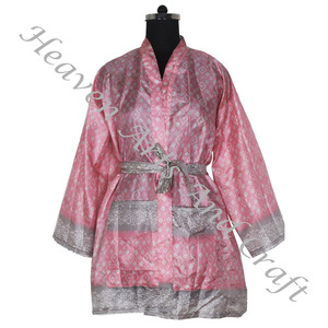 KS015 ชุดเพื่อนเจ้าสาวสําหรับสุภาพสตรีสั้นชุดกิโมโนขายร้อนเซ็กซี่สุภาพสตรี Nighty เจ้าสาวเพื่อนเจ้าสาวผ้าไหมสั้นชุดกิโมโนเสื้อคลุมอาบน้ําสําหรับสตรี - Product Image 4
