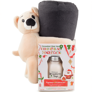Orsacchiotto di Peluche Personalizzato Owen, Statuetta Natalizia e Gadget Giocattolo - Product Image 3