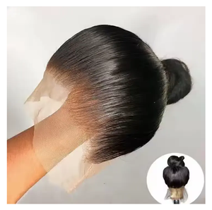 Pelucas naturales de lujo más vendidas con encaje, venta al por mayor, cabello virgen brasileño largo elegante, grado de cabello virgen de alta calidad - Product Image 1