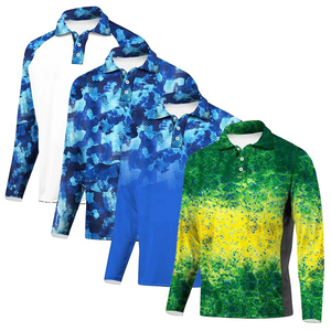 เสื้อโปโลตกปลาพิมพ์ลาย แขนยาว ระบายอากาศได้ดี คุณภาพพรีเมียม UPF50 สำหรับผู้ใหญ่ทุกเพศ ผลิตจากโพลีเอสเตอร์ 100% เสื้อผ้าลำลองสั่งทำได้ - Product Image 5