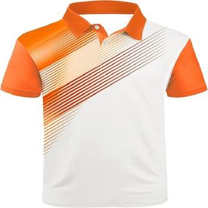 Chemise de golf décontractée mince 100% coton de haute qualité pour hommes Anti-rides pour Polo avec un nouveau design imprimé motif 3D à manches courtes - Product Image 3