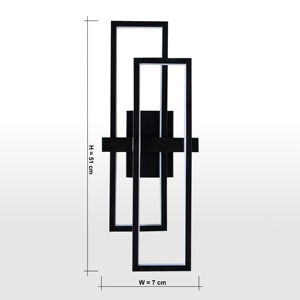 Charme Radiant Applique Murale en Métal Moderne au Design Élégant pour une Ambiance Luxueuse d'Éclairage Domestique et une Décoration Murale Élégante - Product Image 6