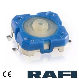 Racon RAFI Tactile Switch 1.14.012.503/0000 SMT Gullwing (Z) Terminal Structure électronique en plastique étanche 1NO Stock - Product Image 2