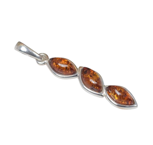 Pendentif en ambre Pendentif en argent sterling 925 Pendentif en ambre véritable Pendentif en ambre naturel Cadeau pour le jour de Pâques - Product Image 1