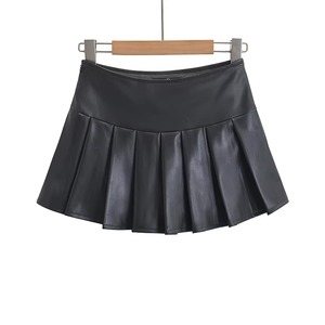Jupe plissée longueur cheville pour femme, 100% polyester, à sequins, respirante, coupe trompette/sirène, taille élastique, couleur unie, design brillant - Product Image 6
