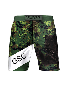Short MMA imprimé camouflage en coton de haute qualité Sashiko de boxe confortable et durable pour les arts martiaux - Product Image 1