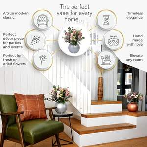 Handcrafted Flower <b>Vase</b> a <b>Beautiful</b> Fusion of Artistry and Texture for Elegant Floral Arrangements - Product Image 4