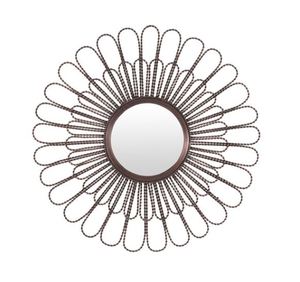 Espejo de pared de Metal redondo negro, pared de cruce y decoración del hogar, espejo de pared de jardín y hogar, Material de Metal profesional, superventas - Product Image 1