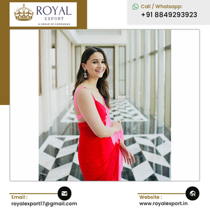 Grossiste indien de Sari imprimé numérique en fausse georgette de créateur de mode au design unique à vendre - Product Image 3