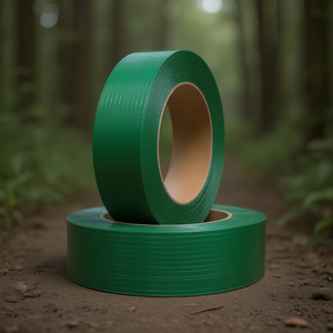Cinta de flejado verde en relieve B12 x 0.59 mm, 2500 m, núcleo PES/PET, 406 mm de longitud, accesorios de sujeción - Product Image 3