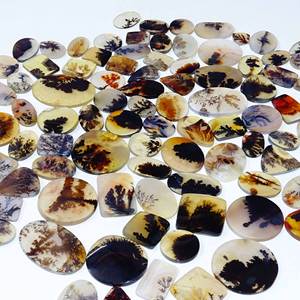 Top naturel Shazar dendritique Agate pierre précieuse Cabochon naturel mélange forme et pierre précieuse naturelle fine pour la fabrication de bijoux - Product Image 5