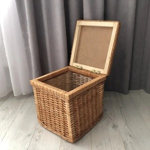Wholesale Supply Modern Eco-Friendly Natural <b>Rattan</b> <b>Basket</b> for Living Room Kitchen Bathroom Use Multifunction <b>Storage</b> Best Price - Product Image 2