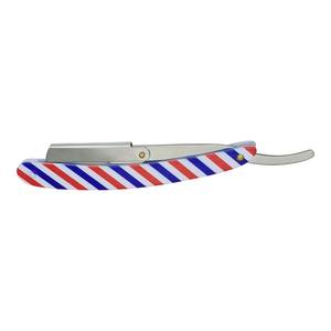 Single-Blade Edge Stainless Steel Straight Razor for Salon Use Custom Color Sharp Metal Handle <b>Left</b>-<b>handed</b> <b>Scissors</b> for Hair - Product Image 4