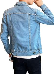 Chaqueta vaquera de secado rápido transpirable de alta calidad para hombre, chaqueta vaquera ligera de fabricante de confianza, venta - Product Image 3