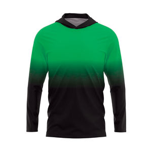 Maillot de pêche personnalisé imprimé UPF 50 100% polyester en gros, respirant, protection solaire - Product Image 4