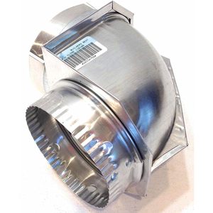 Codo de Ventilación para Secadora ERP 110108 de 4 Pulgadas, 90 Grados, Espacio Reducido, para Uso Doméstico - Product Image 1