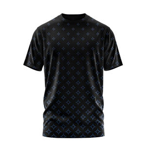 Wholesale Men Printed T Shirt <b>Black</b> Soft Comfortable Material Modern Casual Wear <b>Tshirts</b> for Brand Custom, Events, Uniform - Product Image 4